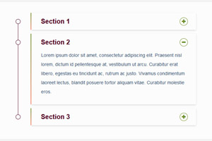 Bootstrap创意手风琴菜单代码