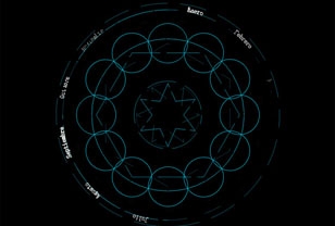 html5 svg卡巴拉日历特效