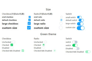 CSS3单选复选开关按钮美化特效