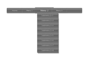 飘逸css3导航菜单
