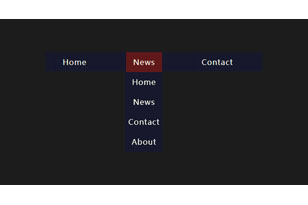 纯CSS3网站下拉导航菜单代码