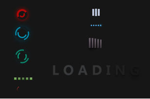 纯CSS3彩色Loading加载特效