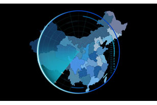 HTML5雷达地区扫描动画特效