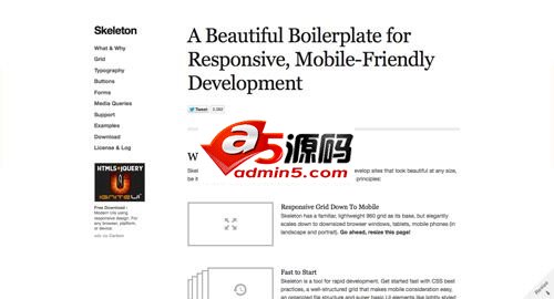 分享那些Web设计大神们常用的响应式框架(小结)