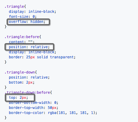 css实现带圆角三角型的示例代码