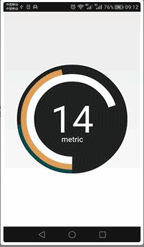 Android CircularCounter 双层原形进度条效果 