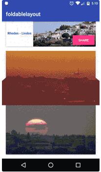  Android FoldableLayout展开效果