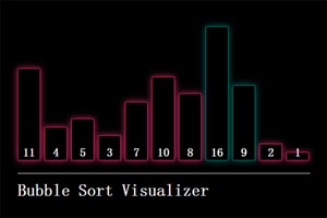 vue实现冒泡排序可视化特效