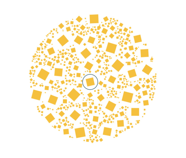 Canvas圆形的泡沫动画特效