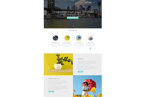 白色大气清新CSS3模板