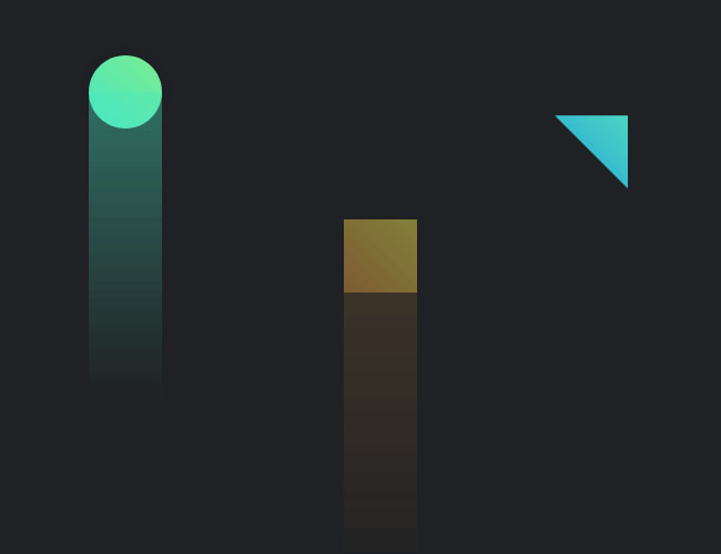 纯CSS3几何图形上升动画特效