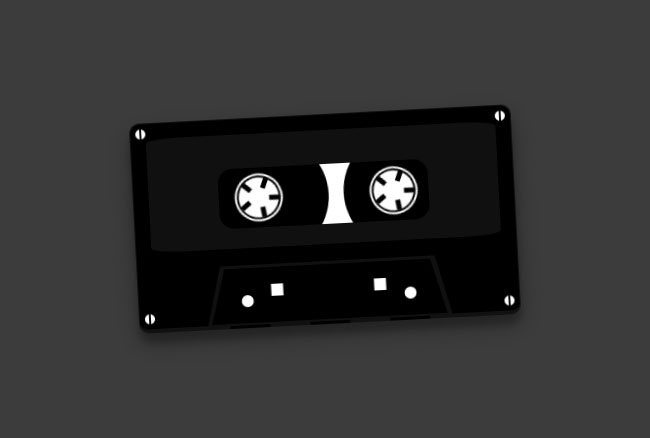  纯CSS3制作磁带播放动画特效