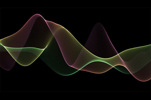 HTML5发光波浪背景动画特效