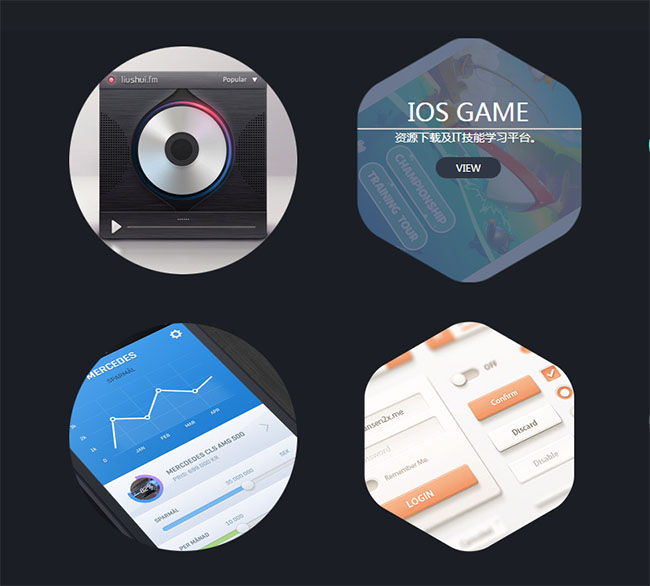  CSS3悬停遮罩显示文字特效