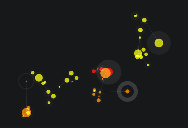  Canvas连接粒子分解动画特效