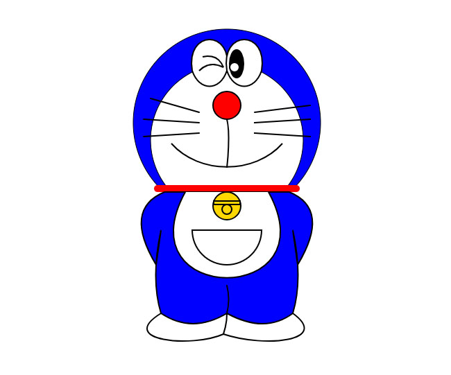  HTML5 Canvas机器猫图形特效