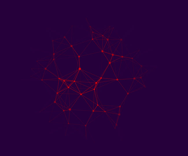 HTML5网状结构节点动画特效