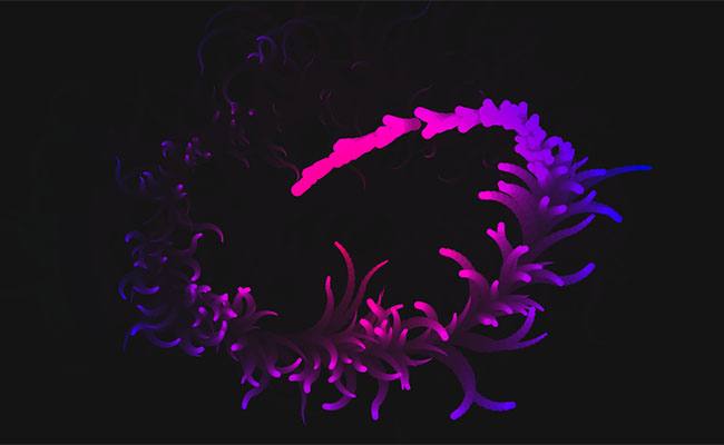  HTML5 Canvas鼠标移动花纹特效