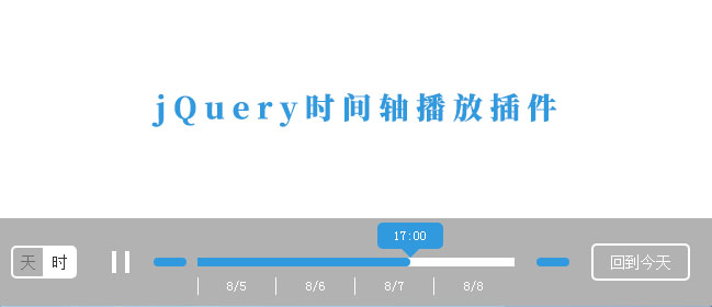 jQuery日期时间轴自动播放代码