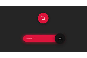 纯CSS3霓虹样式搜索框动画特效