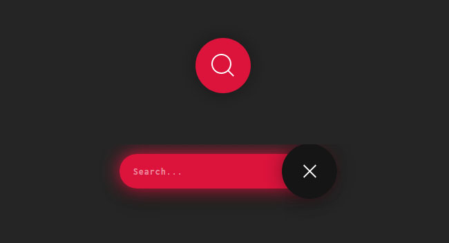  纯CSS3霓虹样式搜索框动画特效
