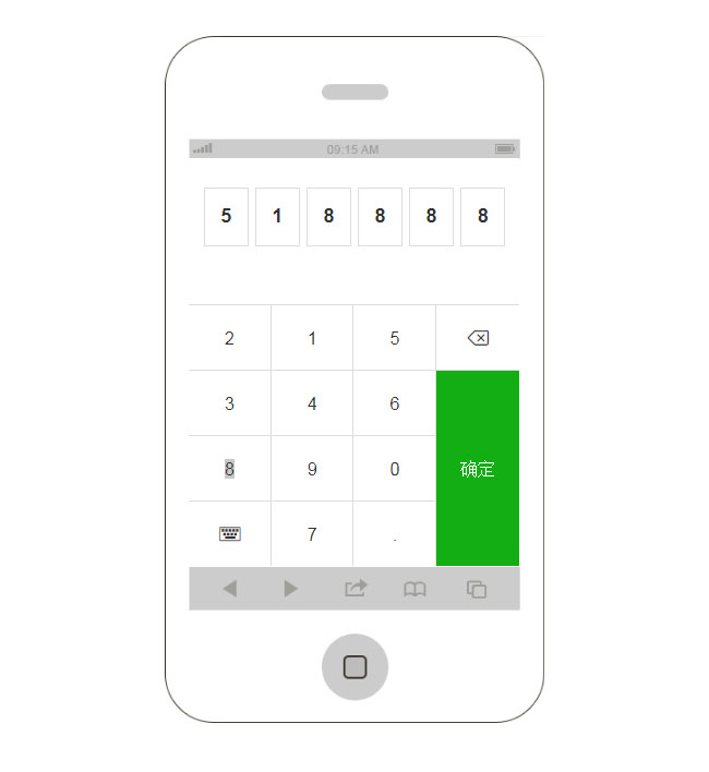  jQuery微信支付输入密码代码