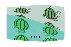 js+css3波浪翻滚图片切换代码