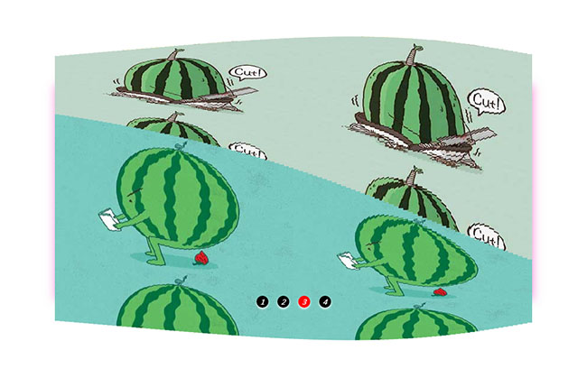  js+css3波浪翻滚图片切换代码