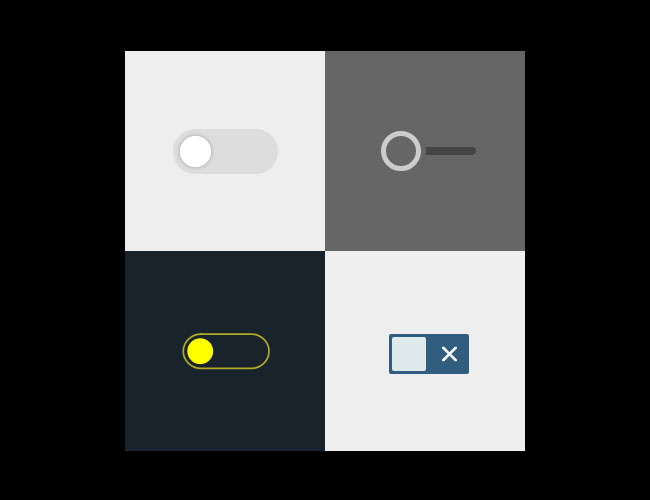  纯CSS3复选框开关按钮切换特效
