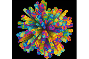 HTML5 Canvas万花筒动画特效