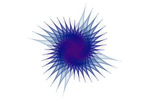 HTML5 Canvas冰冻花朵特效