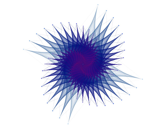 HTML5 Canvas冰冻花朵特效