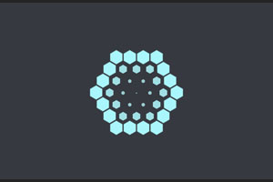 纯CSS3六边形加载动画特效