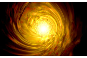 Canvas金色发光旋涡动画特效