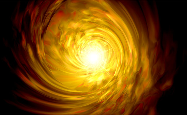  Canvas金色发光旋涡动画特效