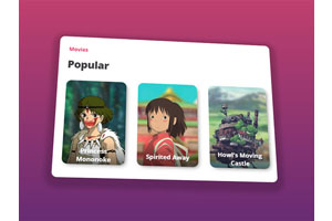 CSS3 3D倾斜视差图片展示特效