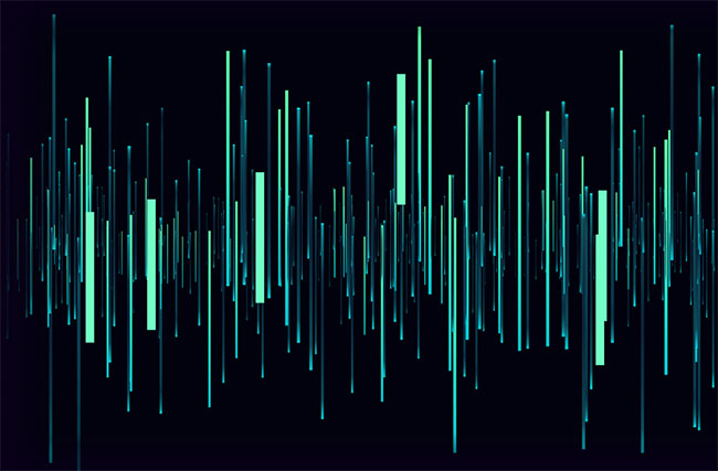 HTML5 Canvas竖直线条视差特效