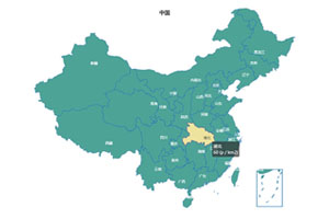 jQuery可弹出下级城市地图插件