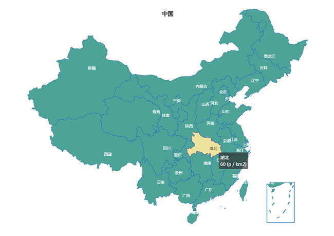  jQuery可弹出下级城市地图插件