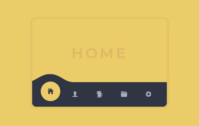  手机端SVG图标导航页面切换代码