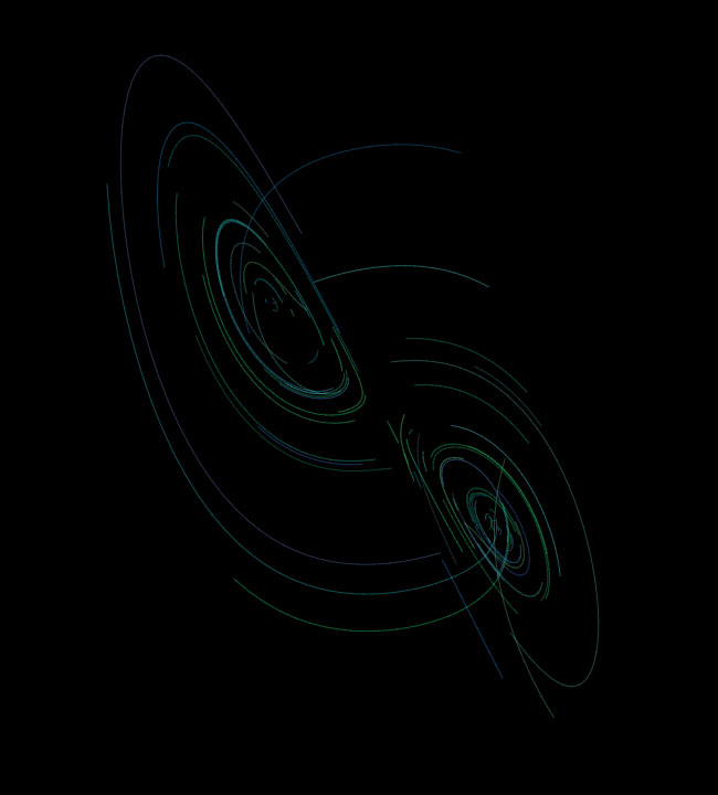 HTML5 Canvas旋涡线条特效