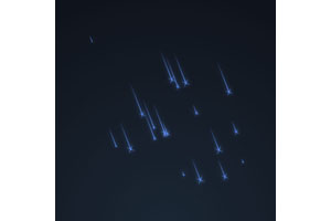 纯CSS3流星雨划过动画特效