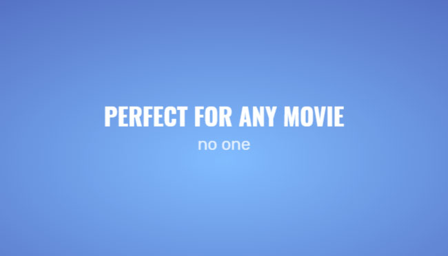  纯CSS3电影文字字幕动画特效