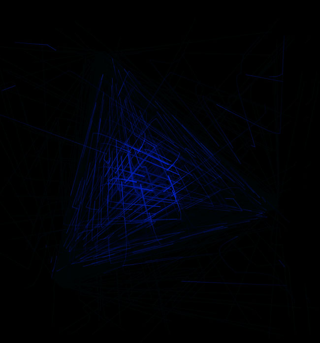  HTML5 Canvas蓝色二维动画特效