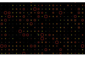 HTML5绘制彩色圆圈动画特效