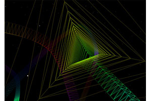 Canvas三维菱形隧道动画特效