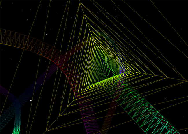  Canvas三维菱形隧道动画特效