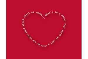 HTML5 SVG心形文字显示动画特效