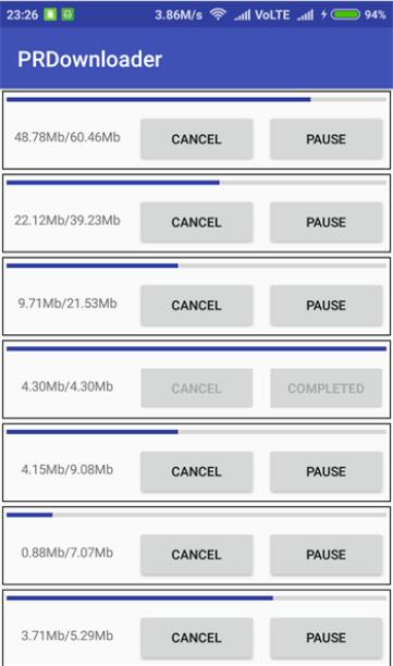 android 提供的支持断点续传的文件下载器