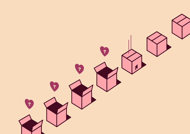  HTML5 SVG情人节盒子动画特效